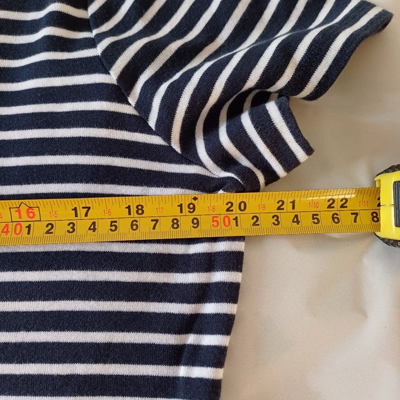 Tommy Hilfiger 𝅺White, Red & Blue Marine Striped Short Sleeves TShirt XL - Picture 5 of 11